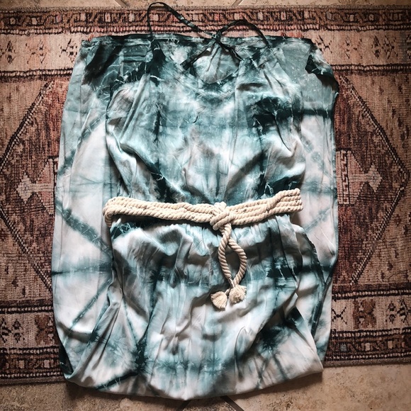 Anthropologie Tie Dye Maxi Dress + Roped Belt - Picture 4 of 6